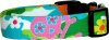 Vibrant Camo with Skulls Flowers Dog Collar